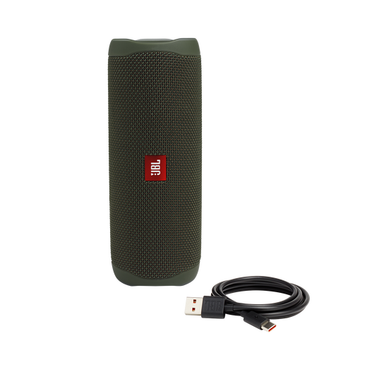 JBL Flip 5 - Green - Portable Waterproof Speaker - Detailshot 1